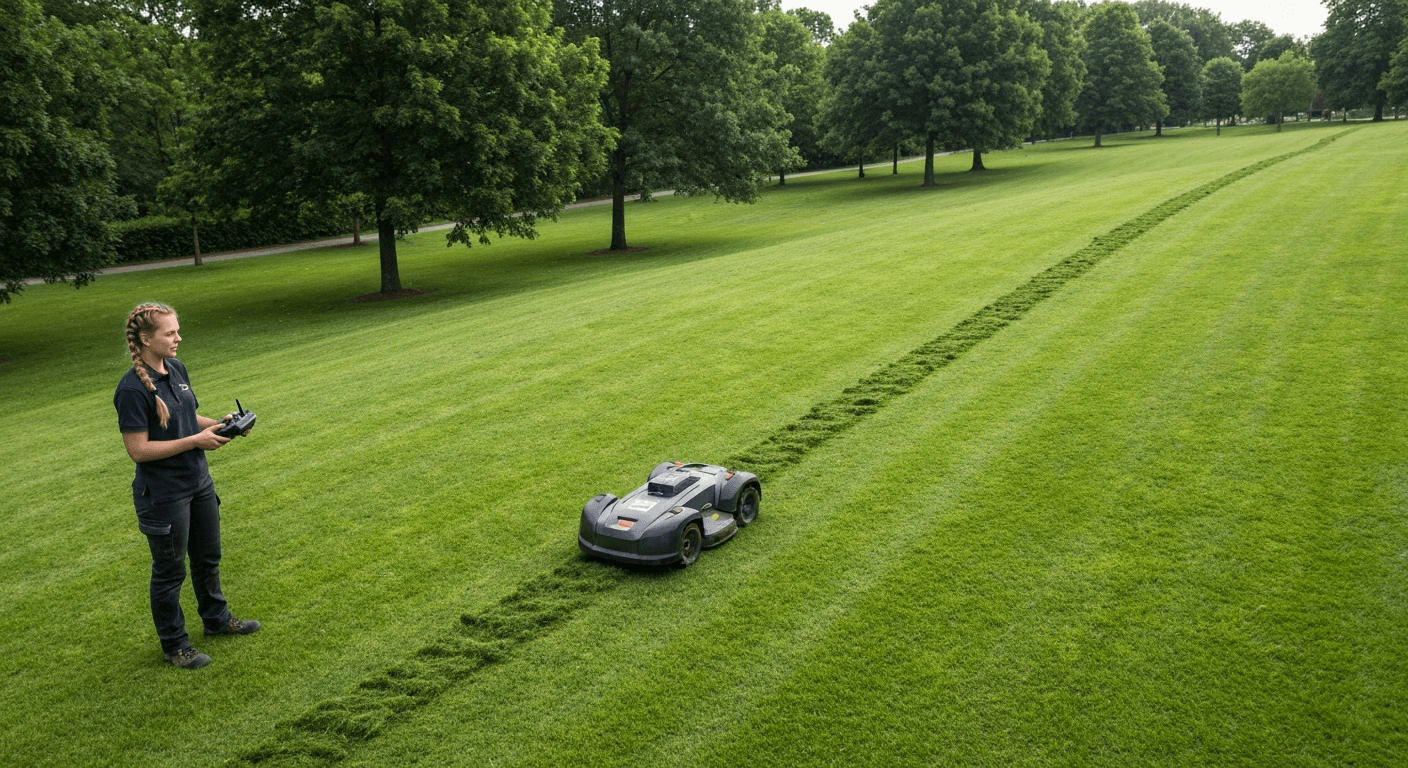 Tondeuse télécommandée : révolution pour collectivités